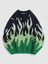 Litlookz Studio Indie Flame Knitted Sweater, view 4