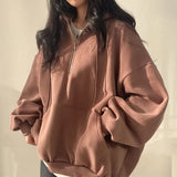 Litlookz Studio Indie Oversized Zip Up Hoodie, view 4
