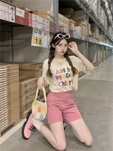 Litlookz Studio Just Be My Girl Cherry Tee, view 2