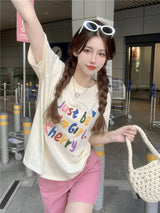 Litlookz Studio Just Be My Girl Cherry Tee, view 4