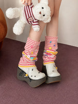 Litlookz Studio Kawaii Button Leg Warmers, view 6