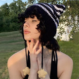 Litlookz Studio Kawaii Cat Ear Knitted Beanie, view 4
