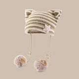 Litlookz Studio Kawaii Cat Ear Pom-Pom Beanie, view 2