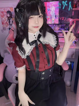 Litlookz Studio Kawaii Goth Collar Shirt, view 2