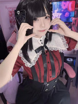 Litlookz Studio Kawaii Goth Collar Shirt, view 3