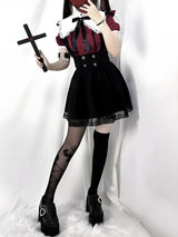 Litlookz Studio Kawaii Goth Collar Shirt, view 4