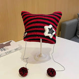 Litlookz Studio Kawaii Knitted Cat Ear Beanie, view 6