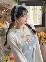 Litlookz Studio Kawaii Mini Dress & Crop Cardigan Two Piece Set, view 3