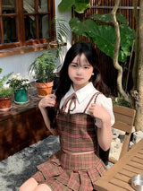 Litlookz Studio Kawaii Plaid Two Piece Set, view 3