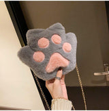 Litlookz Studio Kawaii Plush Paw Crossbody Bag, view 3