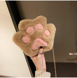 Litlookz Studio Kawaii Plush Paw Crossbody Bag, view 4