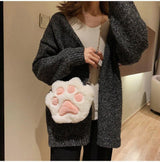 Litlookz Studio Kawaii Plush Paw Crossbody Bag, view 5