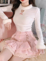 Litlookz Studio Kawaii Ruffled Layered Lace Mini Skirt, view 2