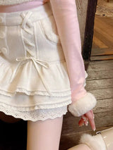 Litlookz Studio Kawaii Ruffled Layered Lace Mini Skirt, view 4