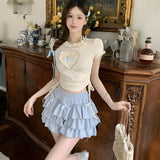 Litlookz Studio Kawaii Top & Ruffled Mini Skirt Two Piece Set, view 2