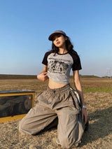 Litlookz Studio Y2K Kitty Crop Tee, view 2