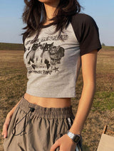 Litlookz Studio Y2K Kitty Crop Tee, view 4