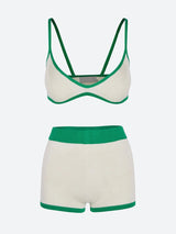 Litlookz Studio Knitted Crop Top & Shorts Two Piece Set, view 4