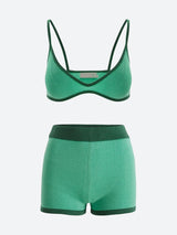 Litlookz Studio Knitted Crop Top & Shorts Two Piece Set, view 6