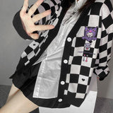 Litlookz Studio Kuromi Buttoned Black Cardigan, view 3