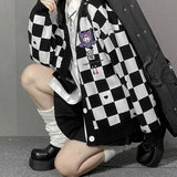 Litlookz Studio Kuromi Buttoned Black Cardigan, view 4