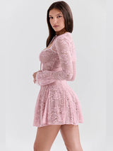 Litlookz Studio Lace Bolero Mini Dress, view 4
