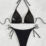 Litlookz Studio Lace Bow Bikini Set, view 2