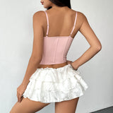 Litlookz Studio Lace Bow Corset Top, view 2