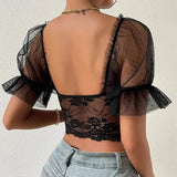 Litlookz Studio Lace Bustier Top, view 2