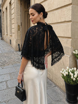 Litlookz Studio Lace Cape Blouse, view 2
