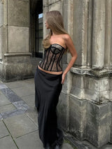 Litlookz Studio Lace Corset Top, view 3