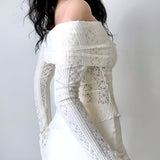 Litlookz Studio Lace Off Shoulder Top, view 3