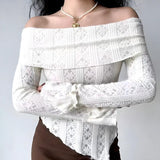 Litlookz Studio Lace Off Shoulder Top, view 4