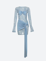 Litlookz Studio Lace Ruched Mini Dress, view 5
