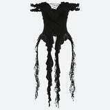 Litlookz Studio Lace Ruffled Top, view 6