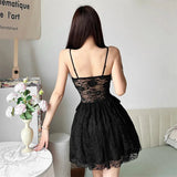 Litlookz Studio Lace Sheer Mini Dress, view 2