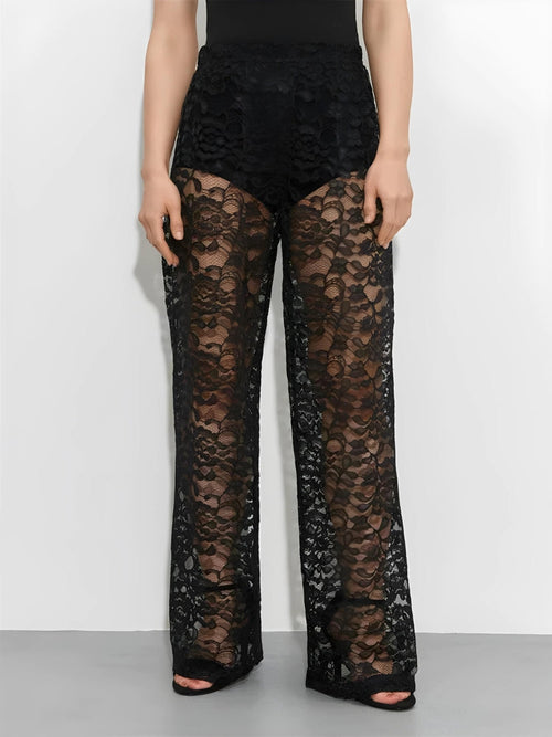 Litlookz Studio Lace Sheer Pants