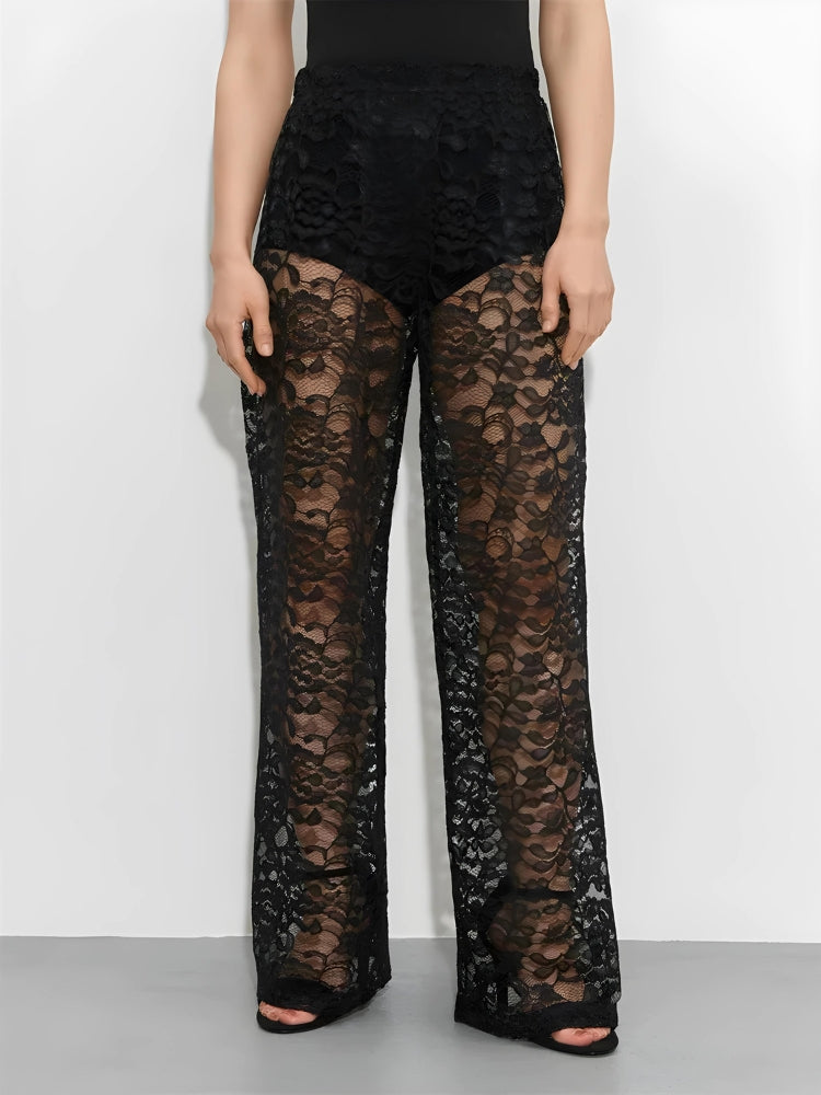 Litlookz Studio Lace Sheer Pants