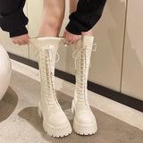 Litlookz Studio Lace Up Chunky Sock Boots, view 4