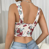 Litlookz Studio Lace-Up Corset Crop Top, view 2