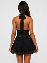 Litlookz Studio Lace Waist Mini Dress, view 4