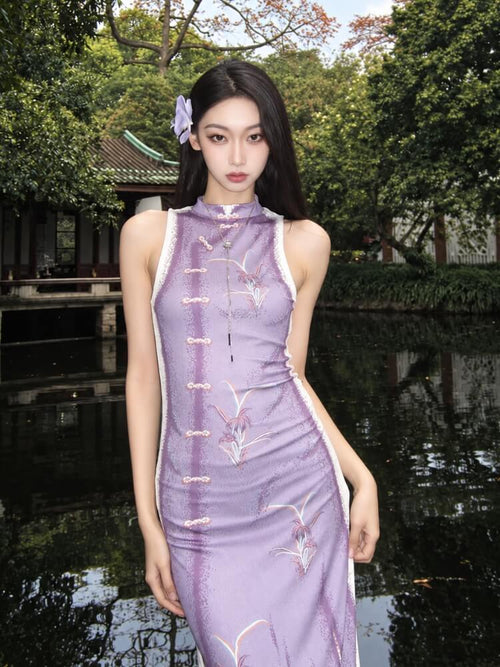 Litlookz Studio Lavender Garden Maxi Dress