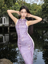 Litlookz Studio Lavender Garden Maxi Dress, view 3