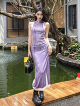 Litlookz Studio Lavender Garden Maxi Dress, view 4