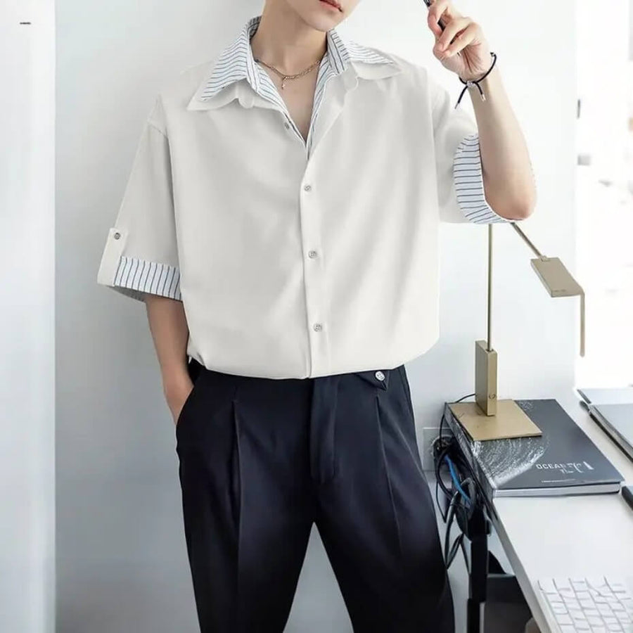 Litlookz Studio Layered Collar Shirt