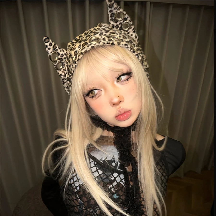 Litlookz Studio Leopard Cat Ear Beanie