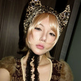 Litlookz Studio Leopard Cat Ear Beanie, view 5