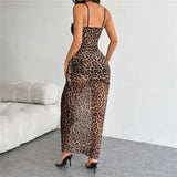 Litlookz Studio Leopard Corset Maxi Dress, view 2