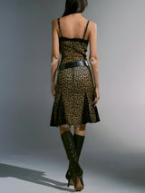 Litlookz Studio Leopard Midi Dress, view 3