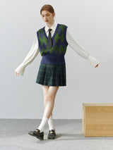 Litlookz Studio Light Academia Argyle Sweater Vest, view 6